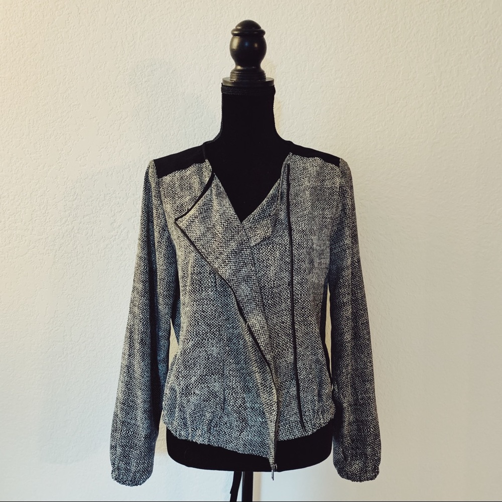 DKNY Asymmetrical Zip Top